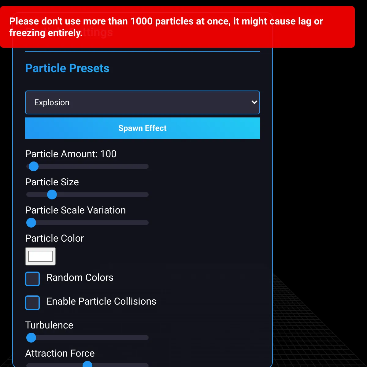3D Particle Creator