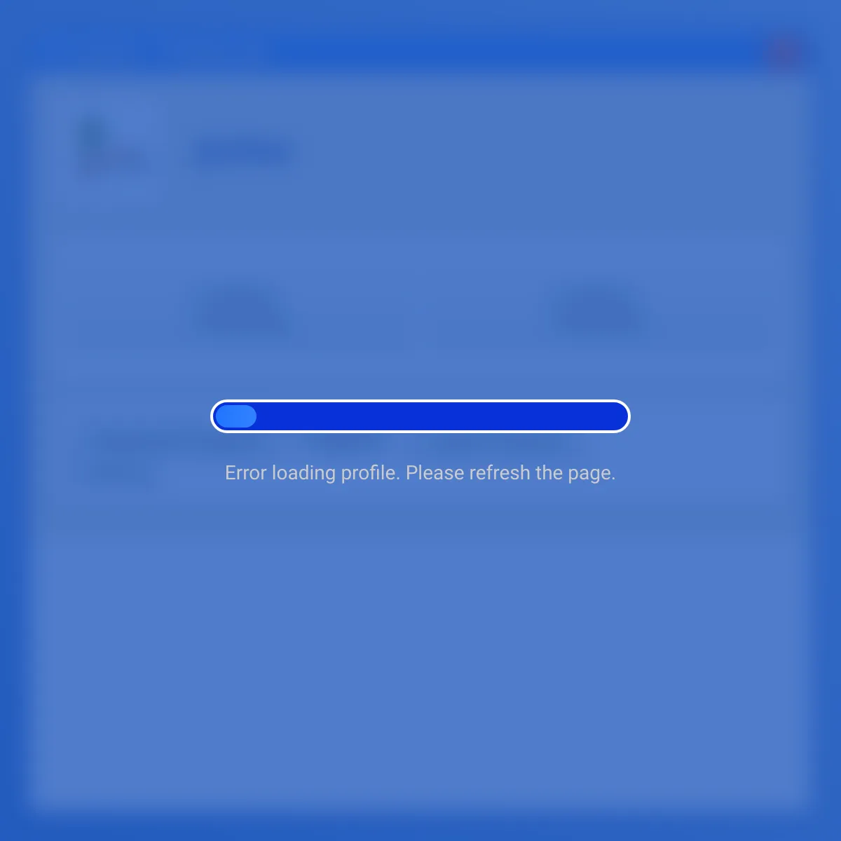 the project is loading