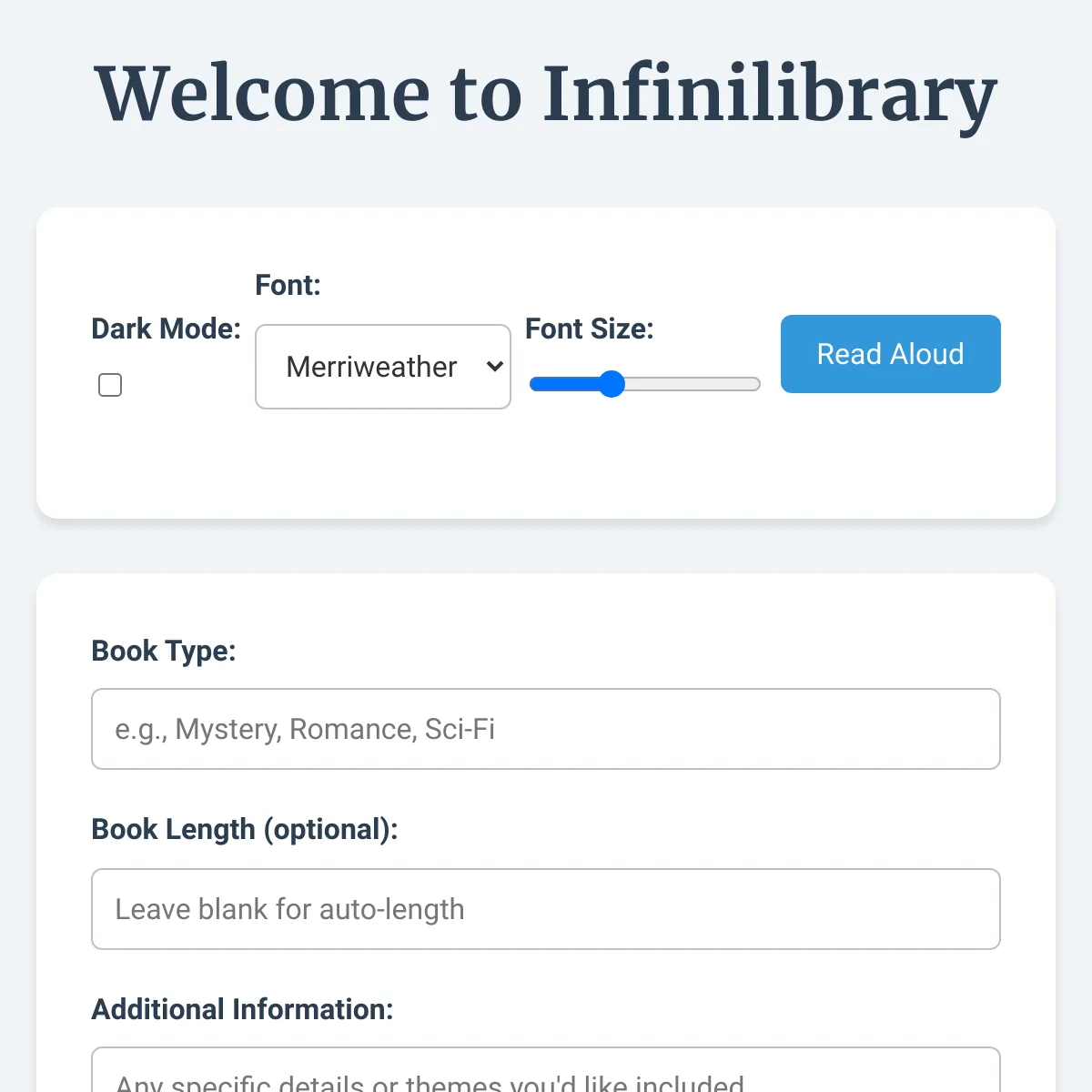 Infinilibrary - OUTDATED