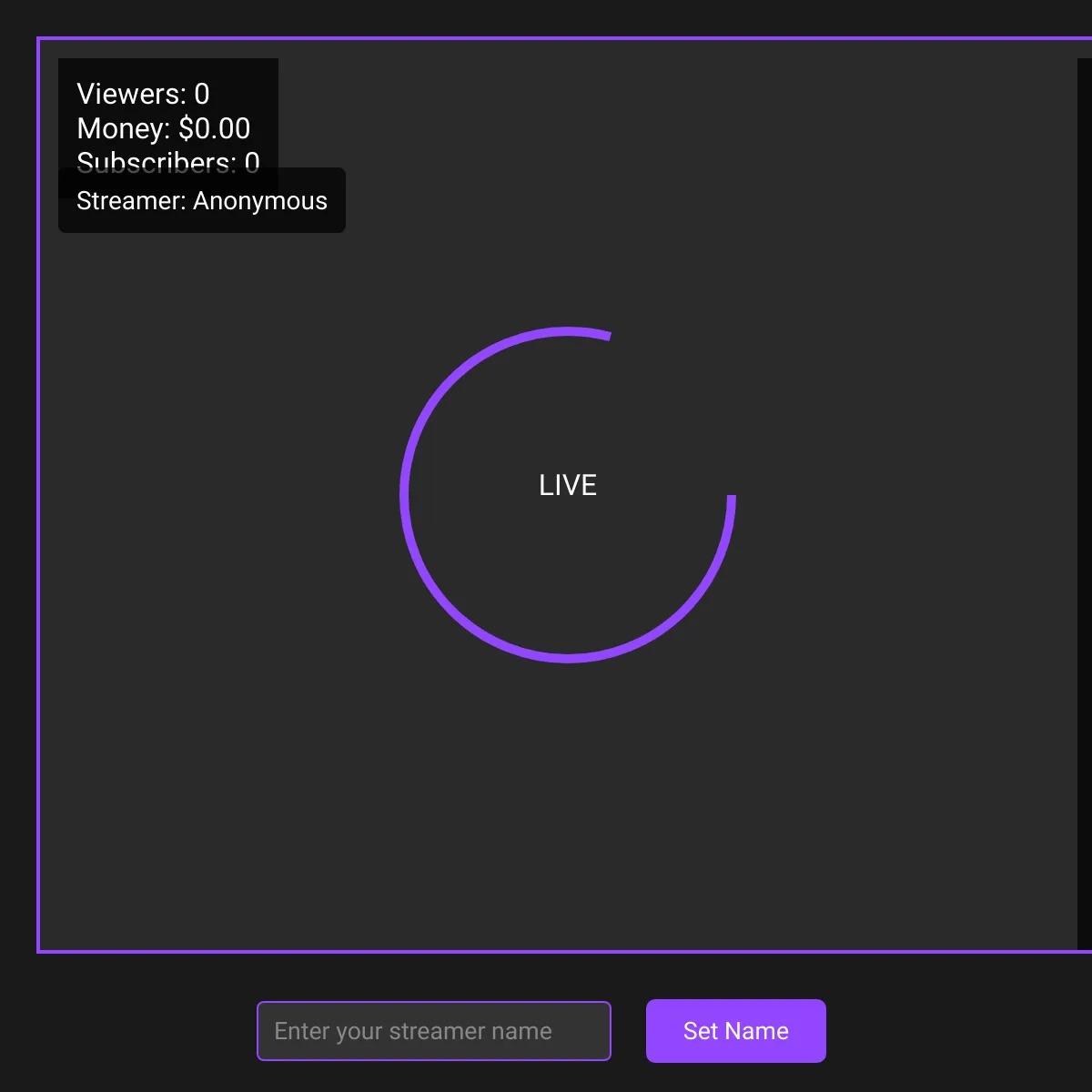 Interactive Streaming Simulation