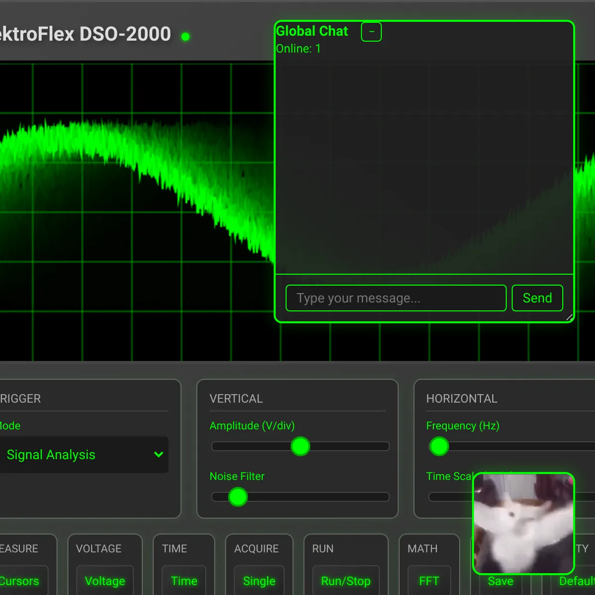 TektroFlex DSO-2000 - Oscilloscope Interface
