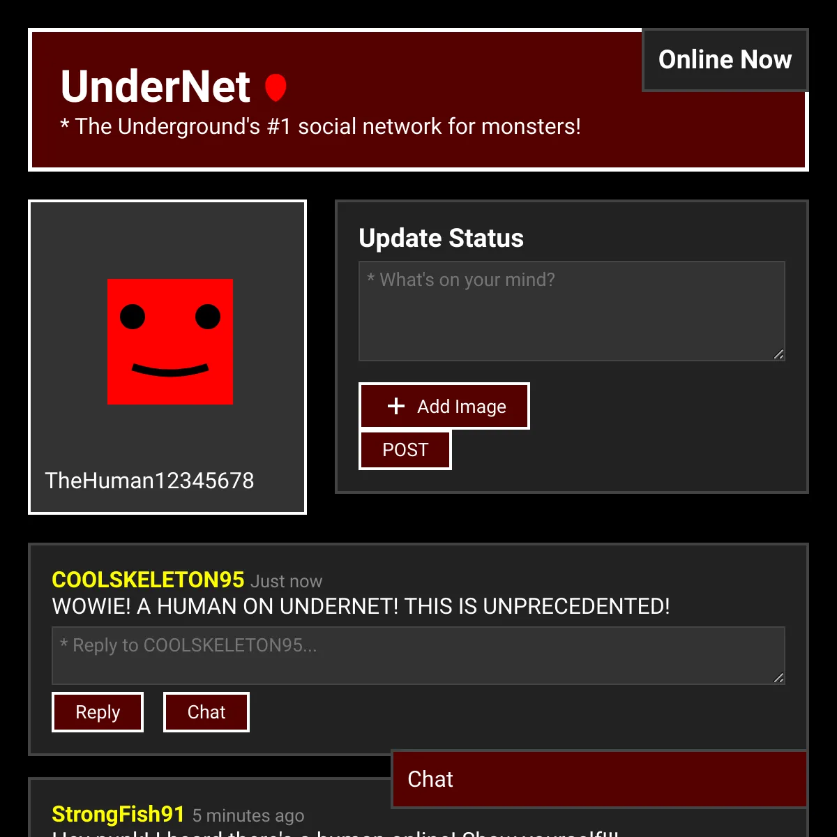 UnderNet - Monster Social Network
