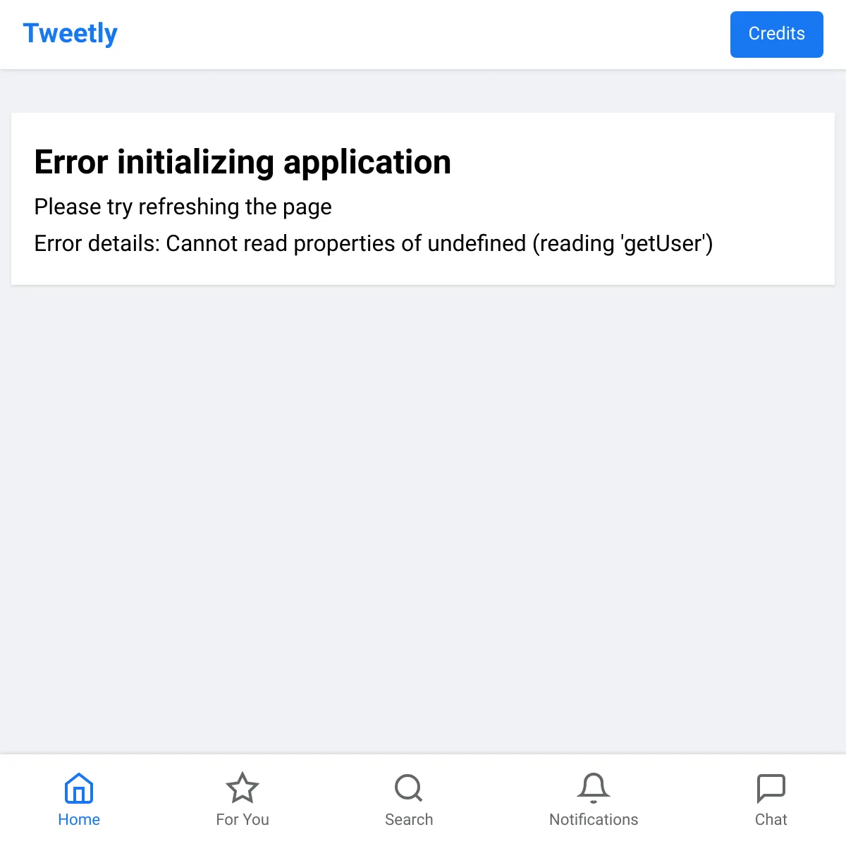 the project is loading