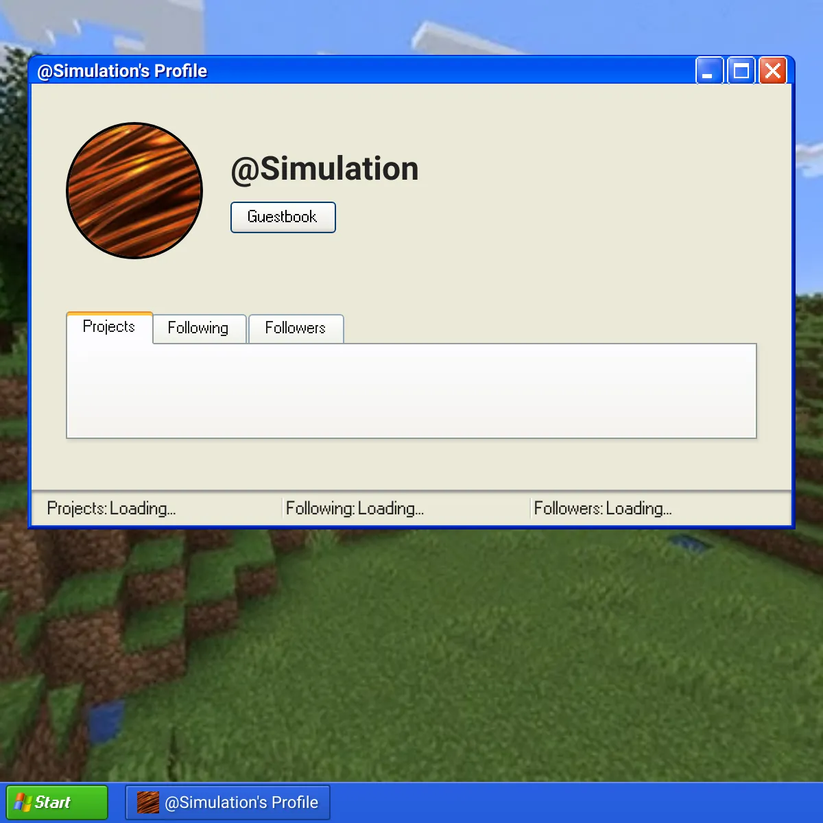 the project is loading