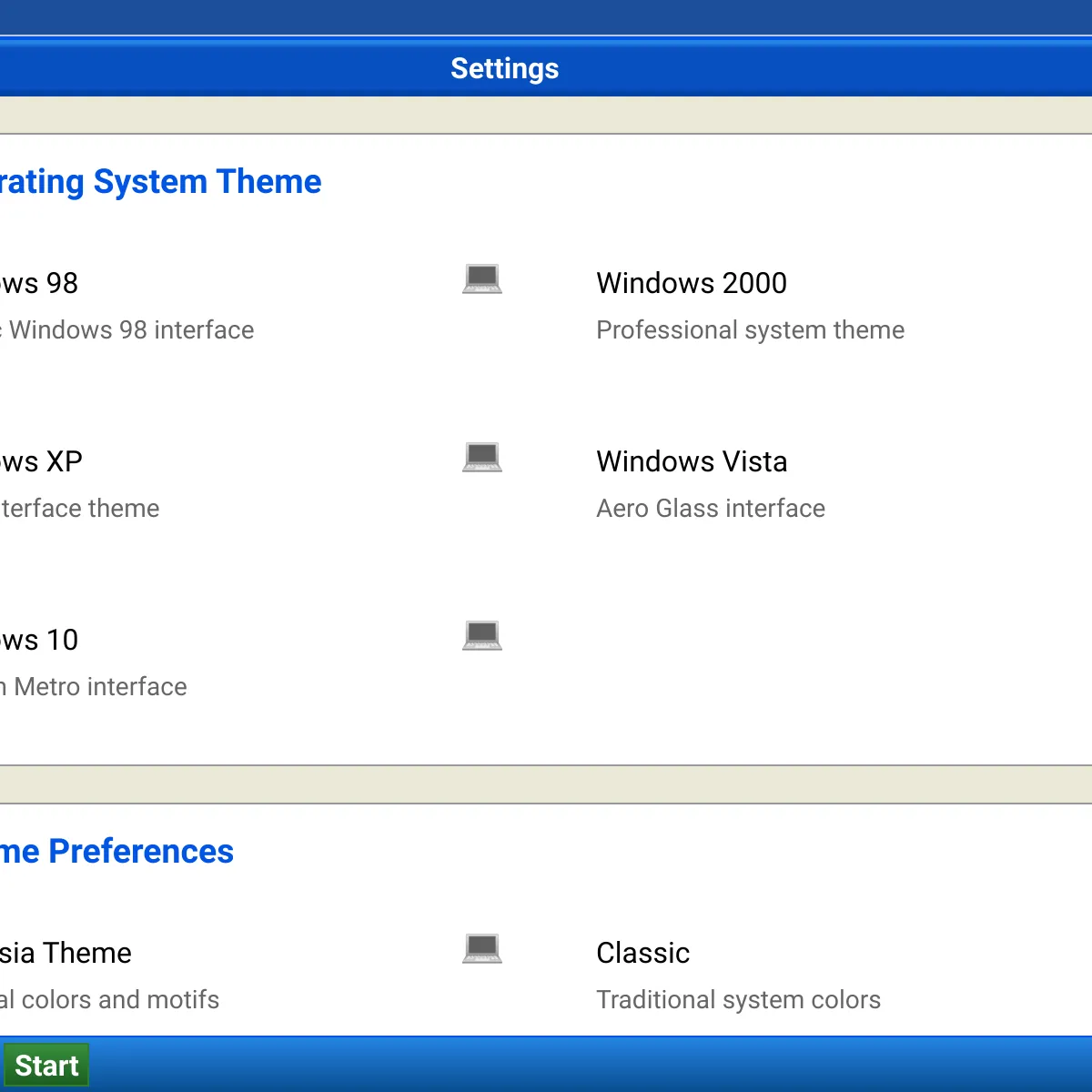 Profile Settings
