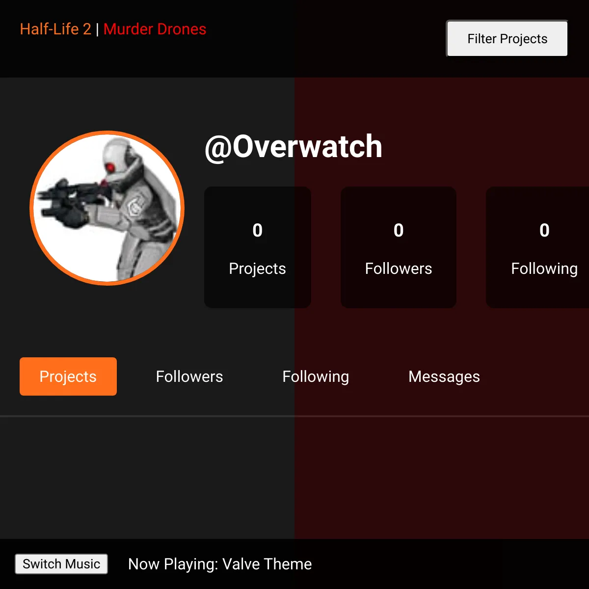 the project is loading