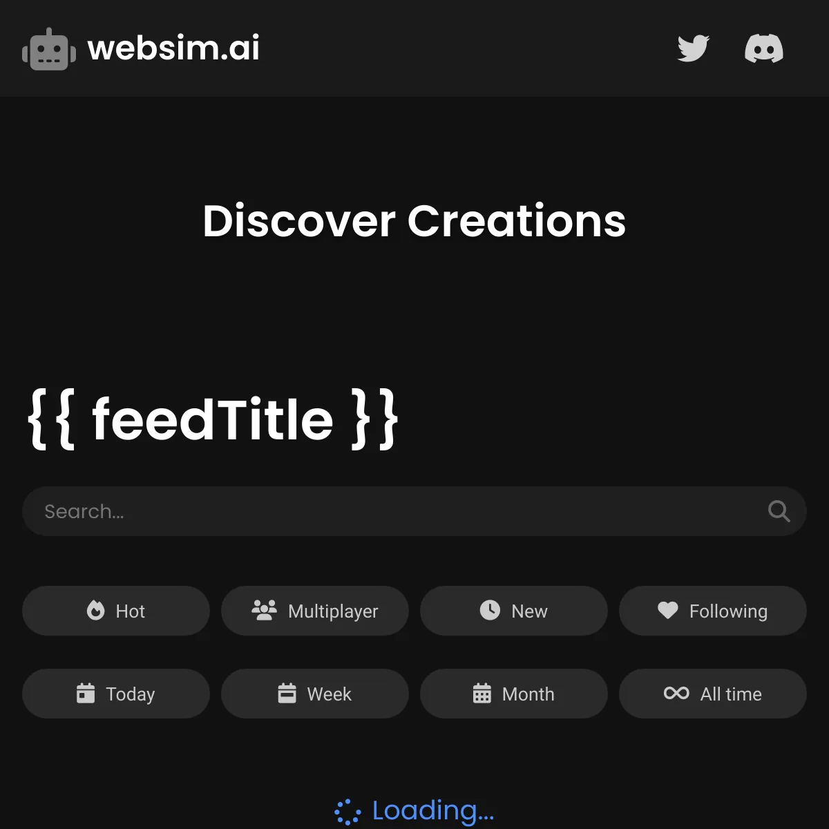 the project is loading