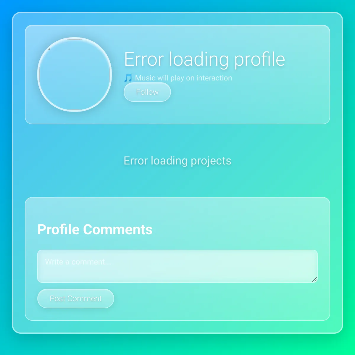 the project is loading