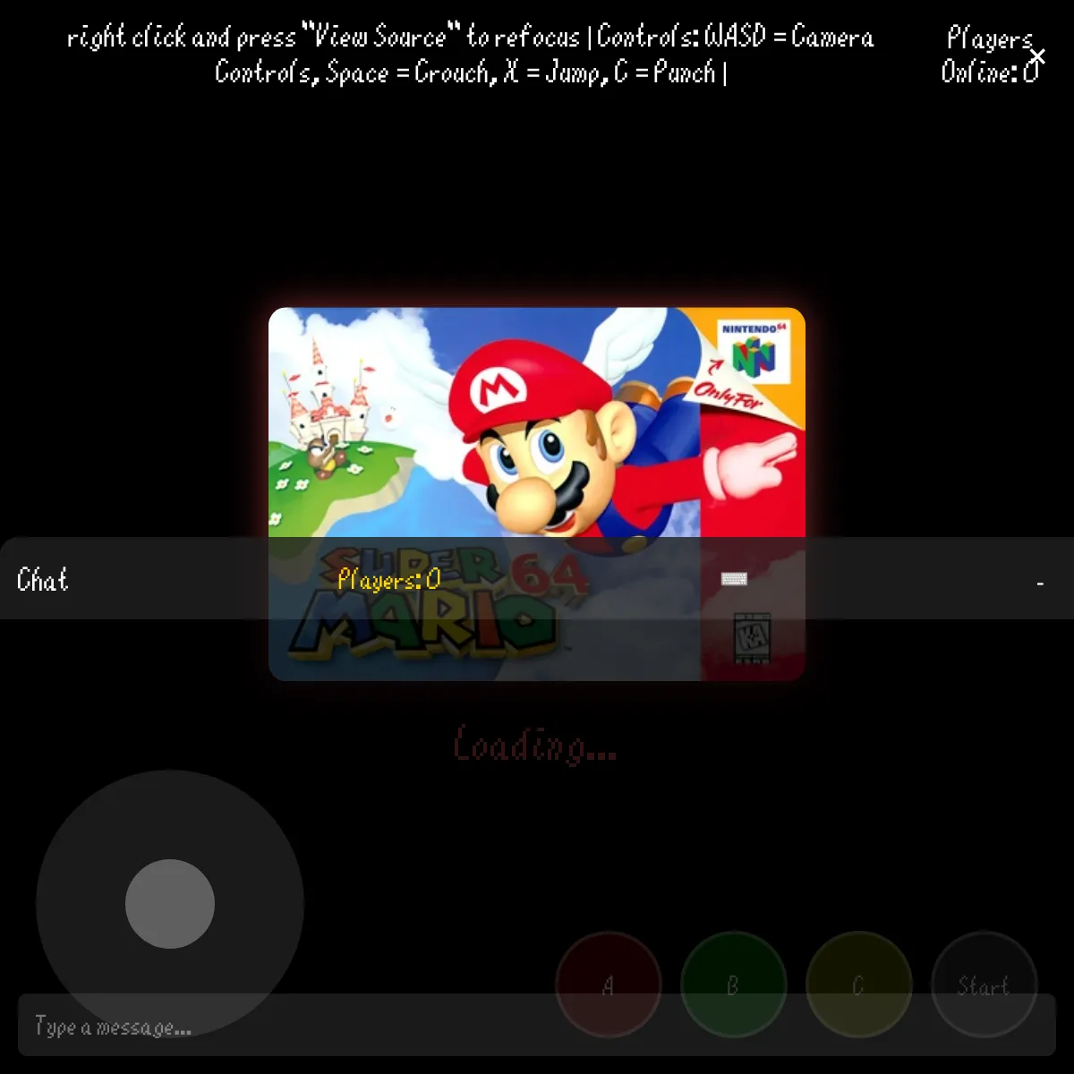 the project is loading