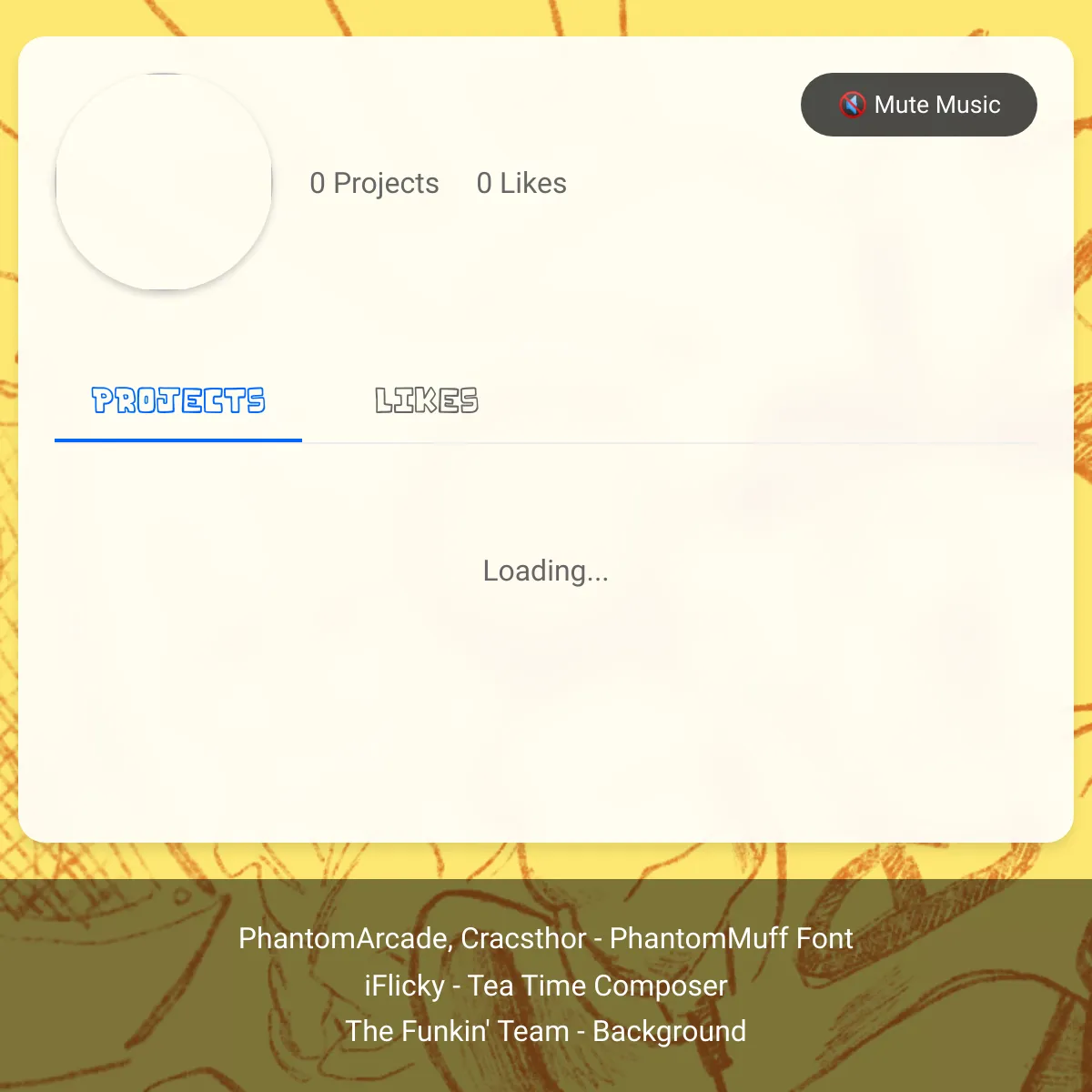 the project is loading