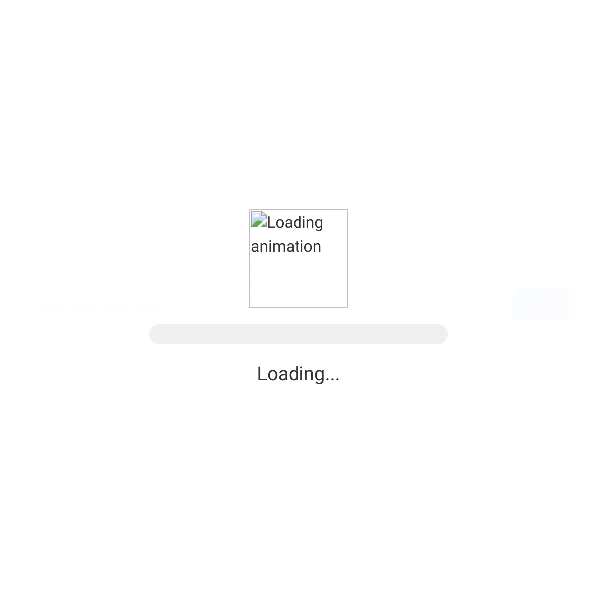 the project is loading