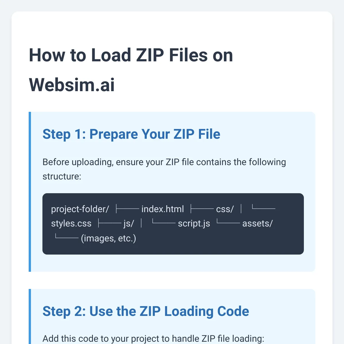 the project is loading