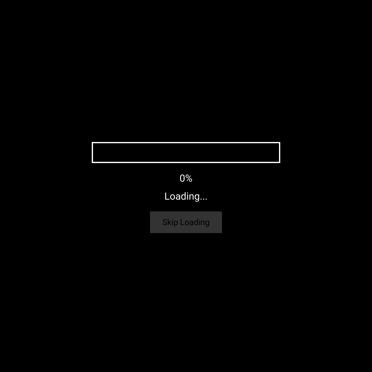 the project is loading