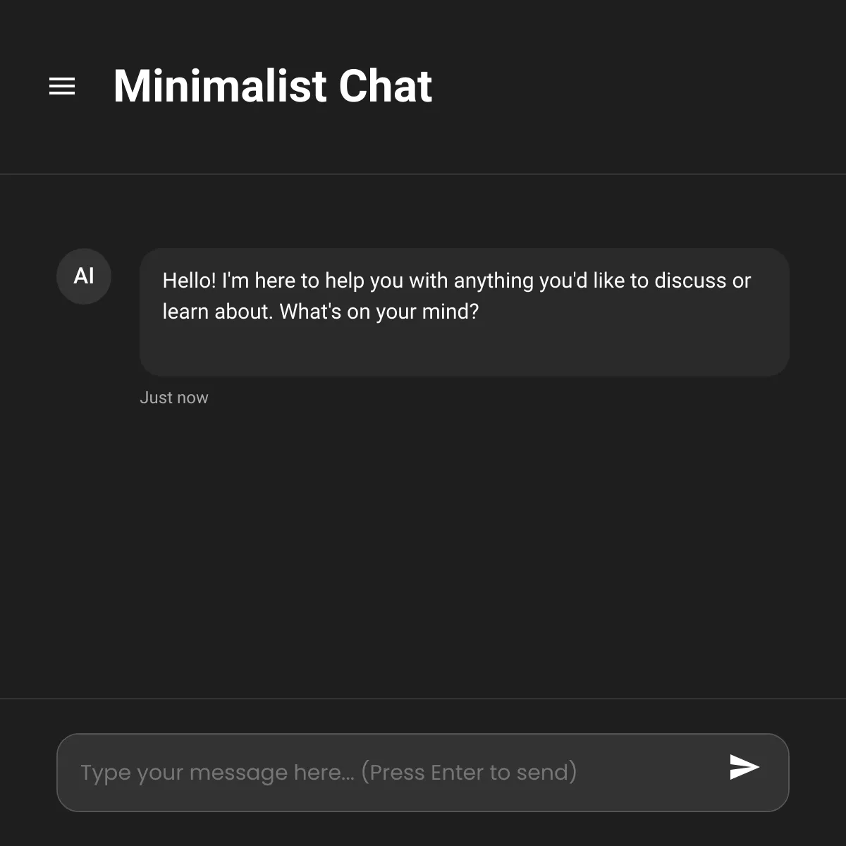 AI Chat Interface
