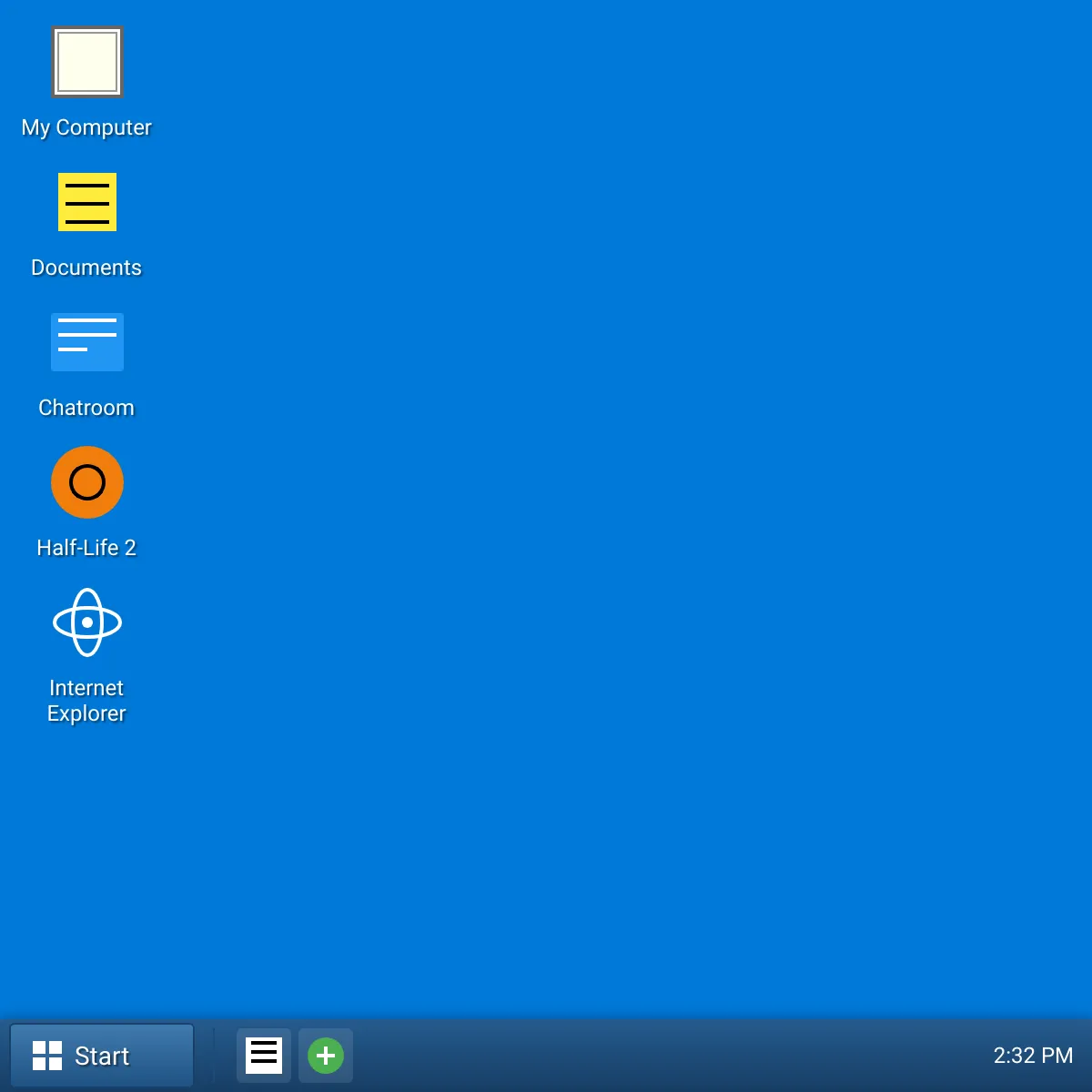 Desktop User Interface Simulation