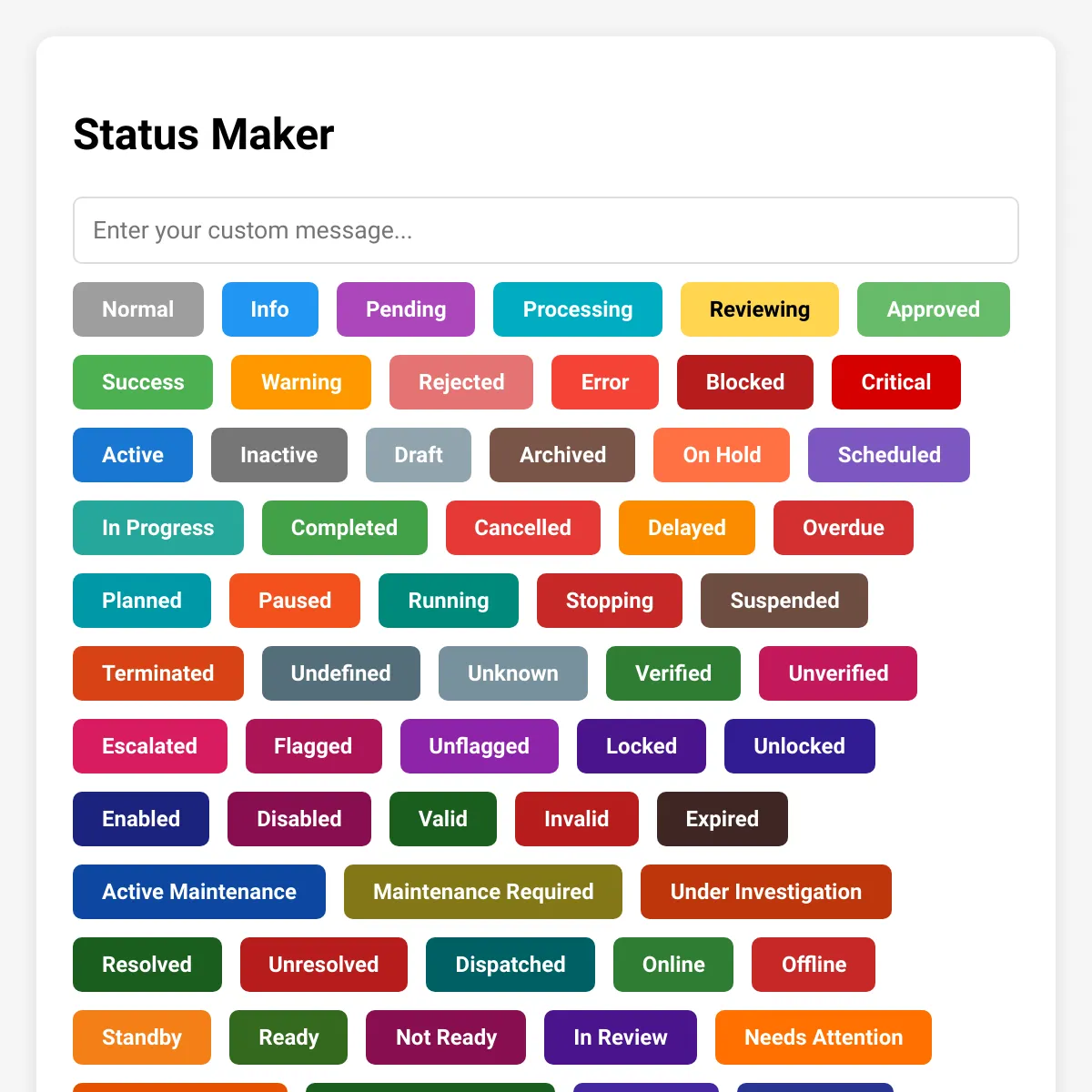 Status Maker