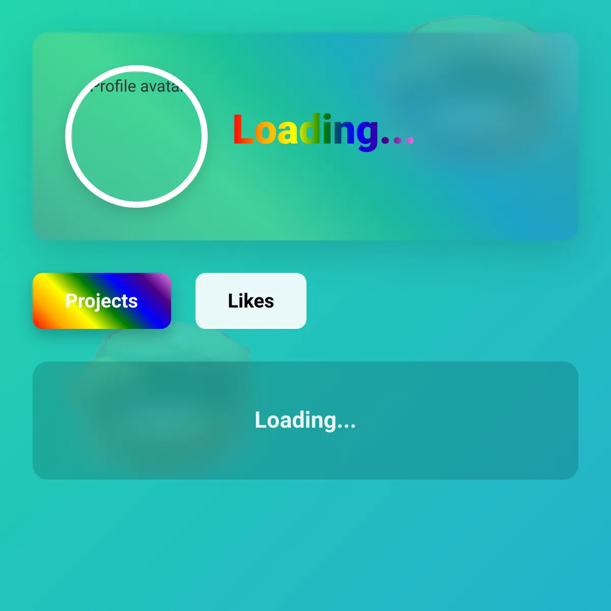 the project is loading