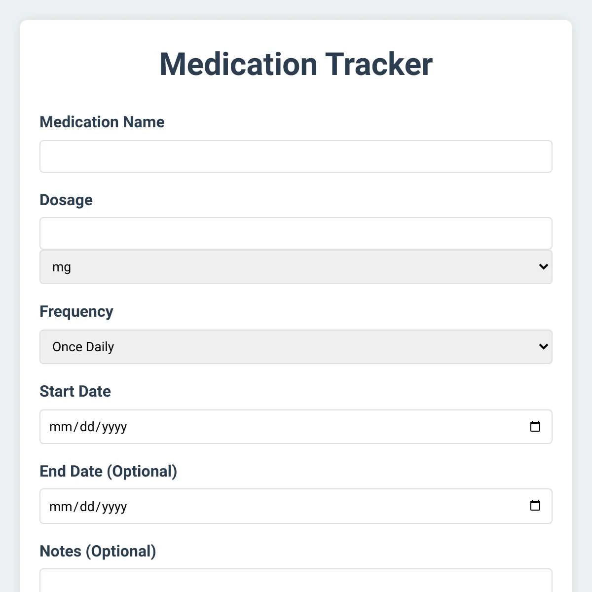 Medication Tracker