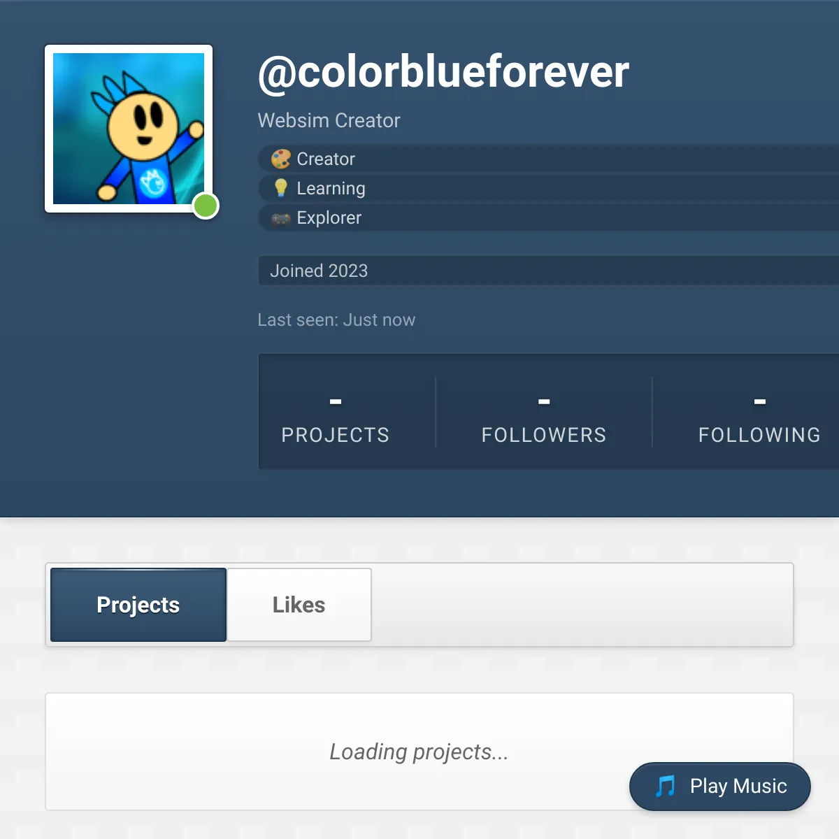 the project is loading