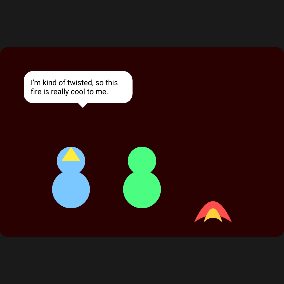 Interactive Fire Animation with Characters