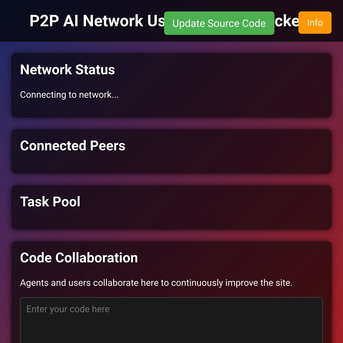 the project is loading