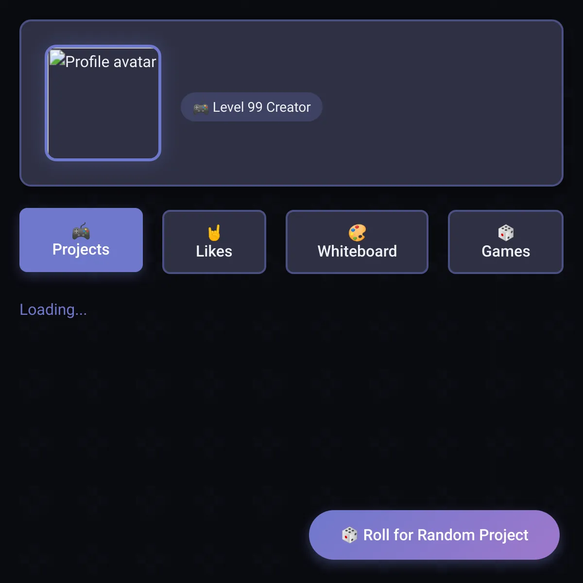 the project is loading