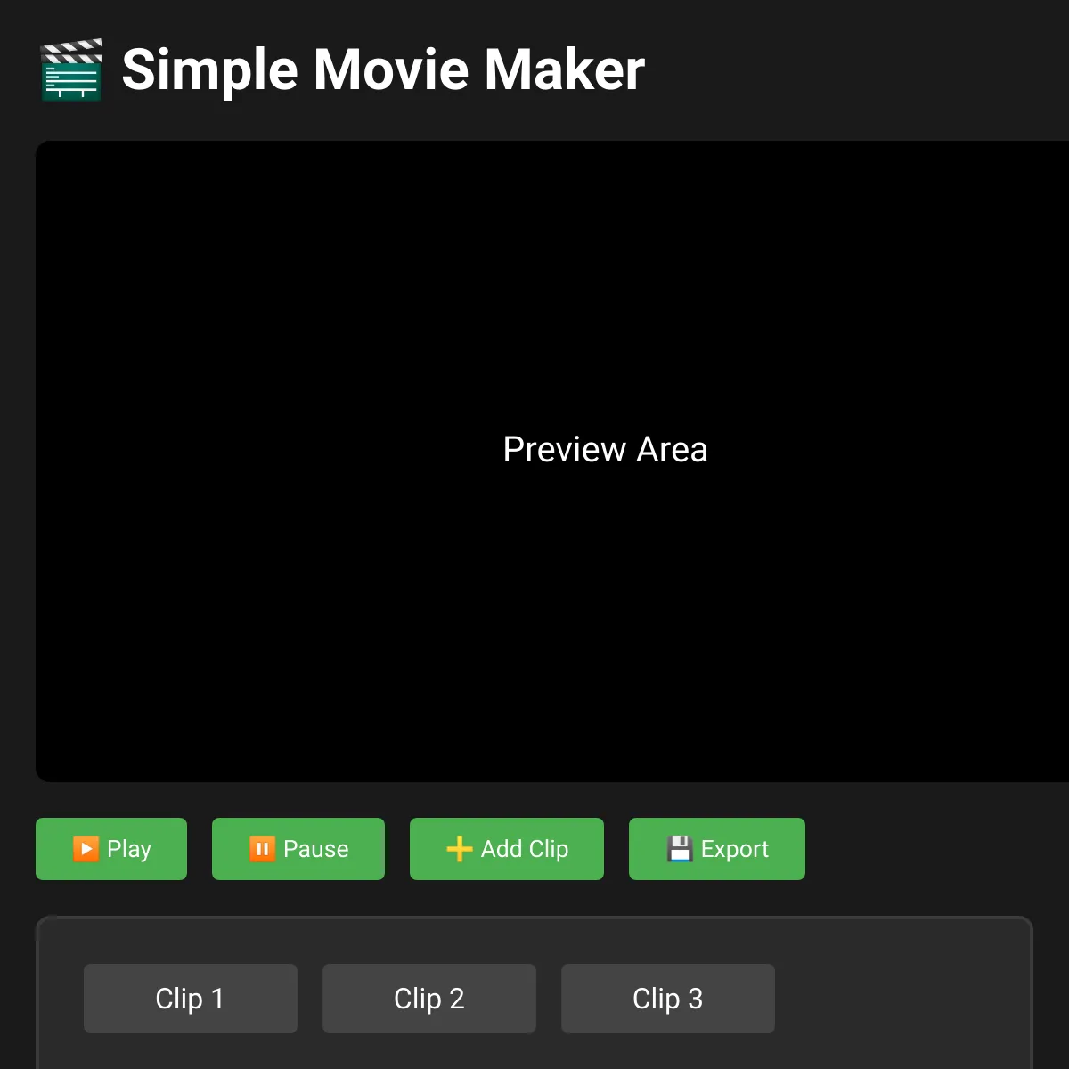 Simple Movie Maker