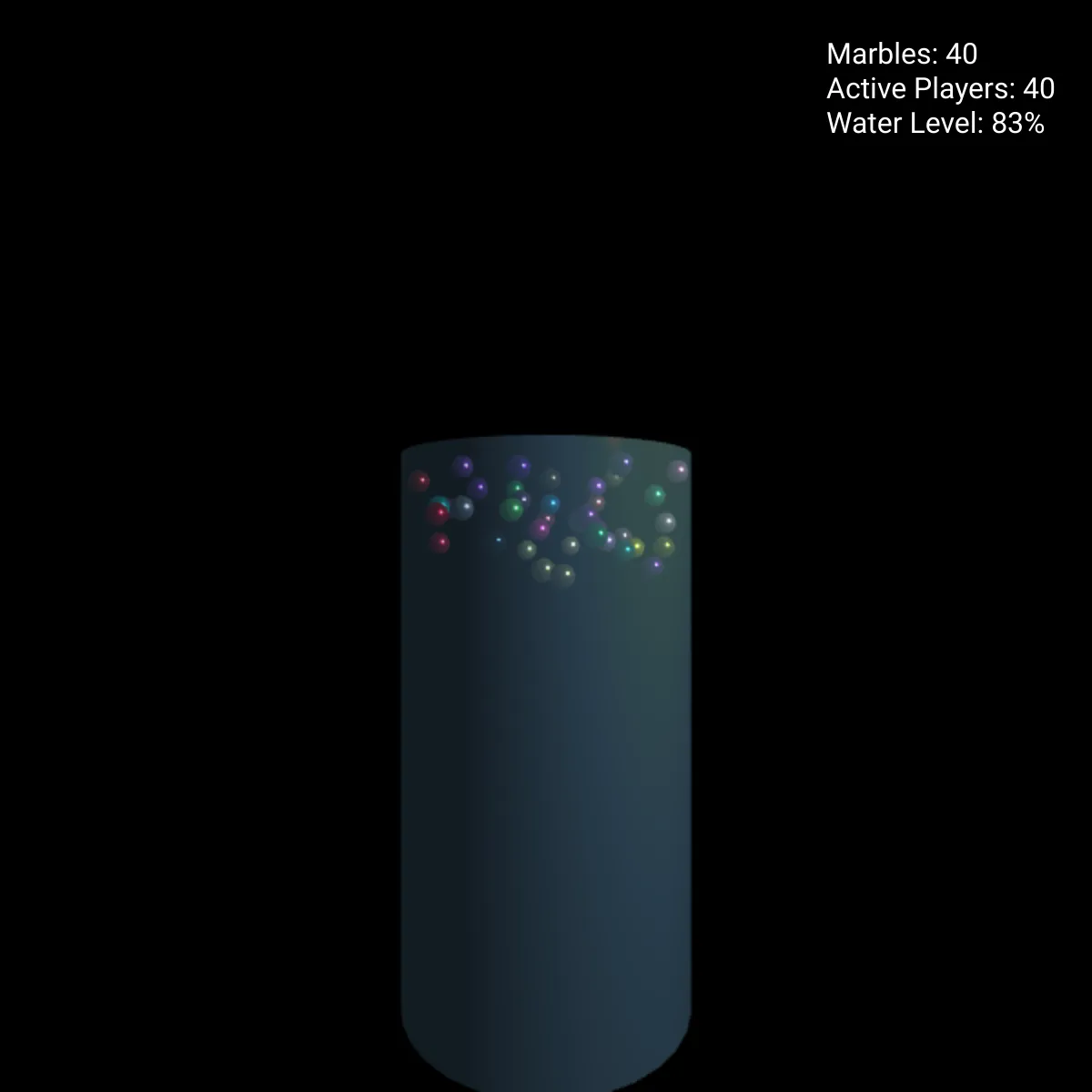 Interactive Marble Simulation with AI Players