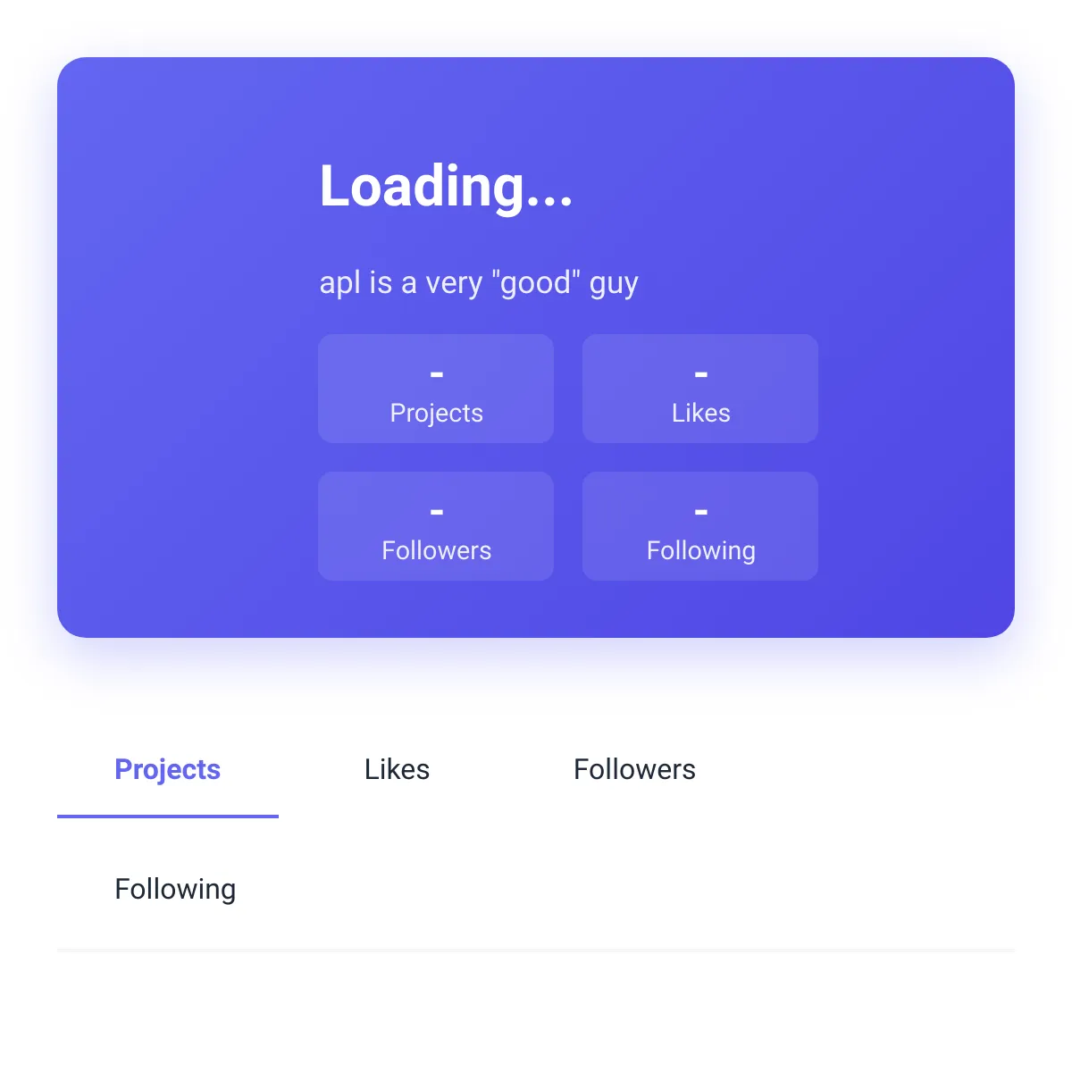 my profile