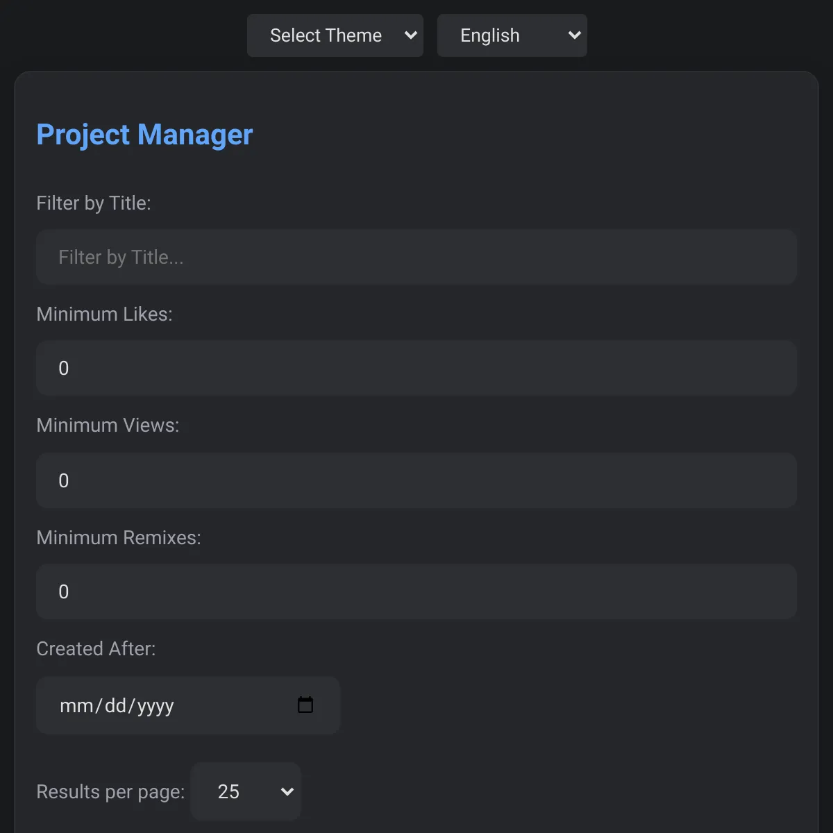 Project Manager