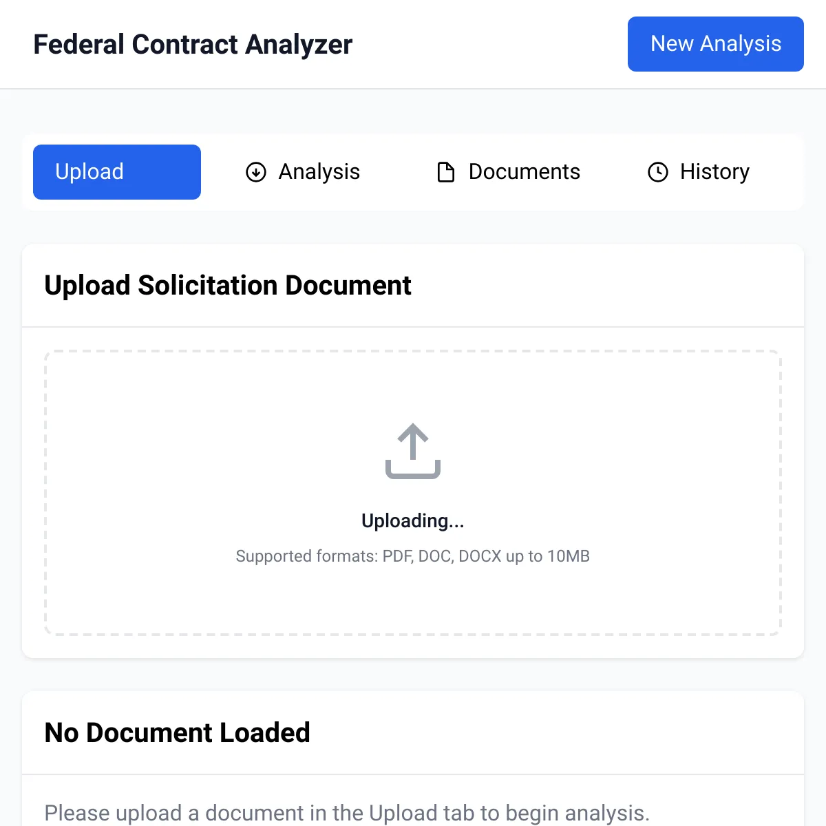 the project is loading