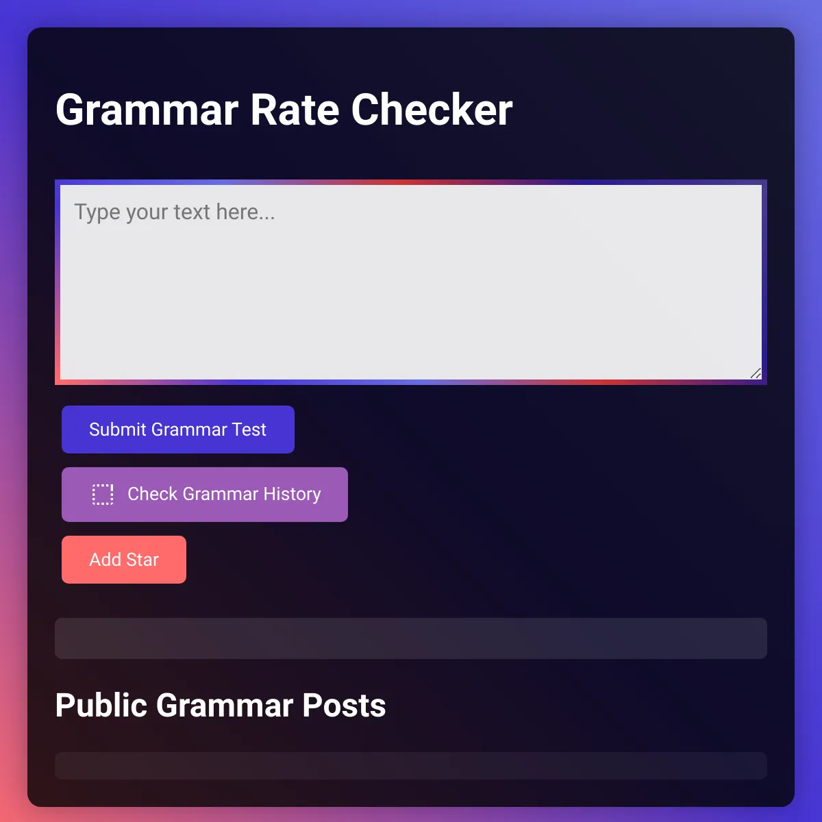 Grammar Rate Checker