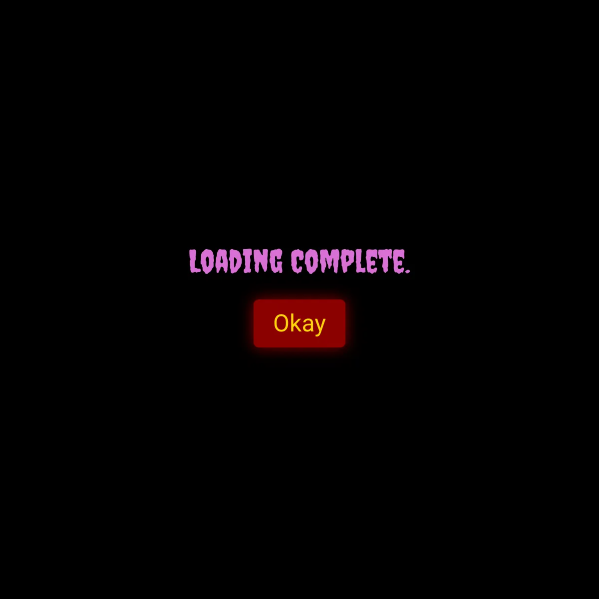 the project is loading