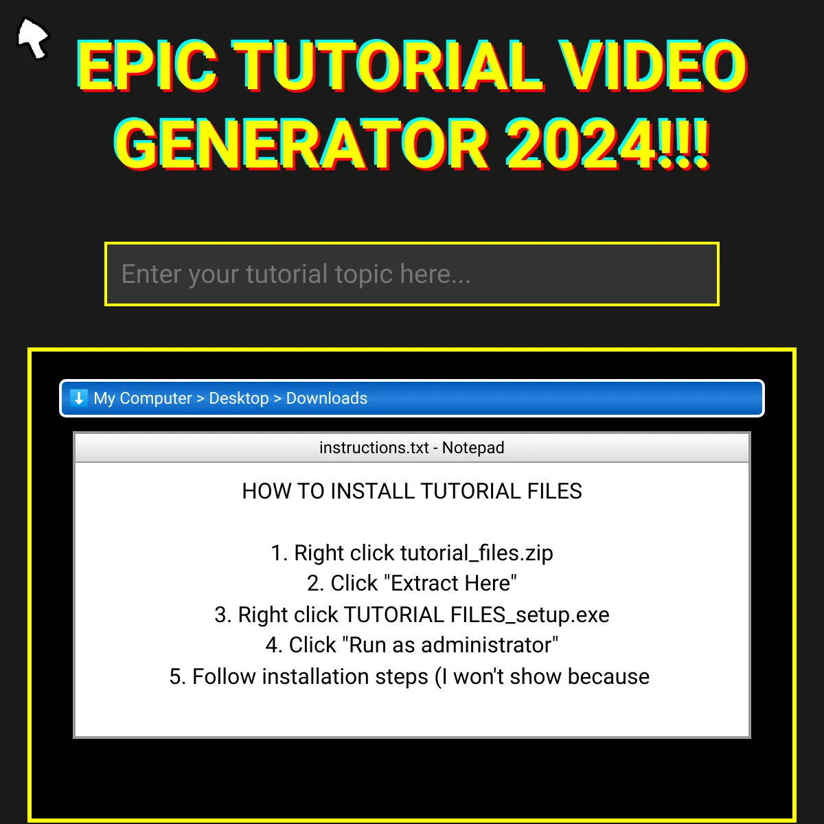 Tutorial Video Generator