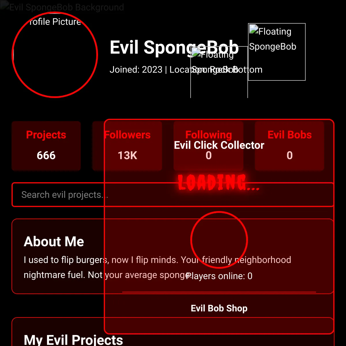 the project is loading