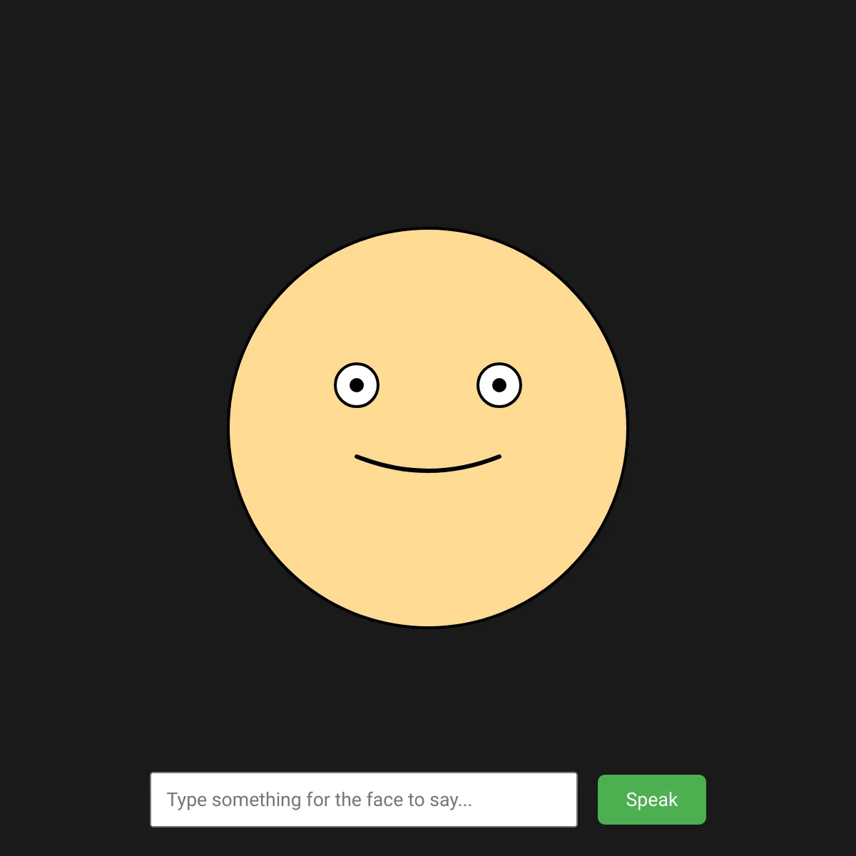 The face that speaks