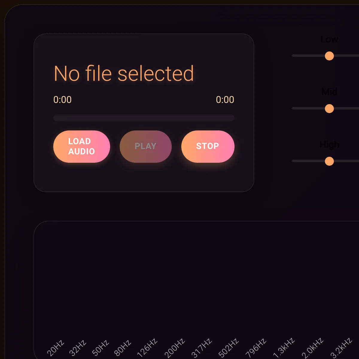 Equalizer Animation Interface