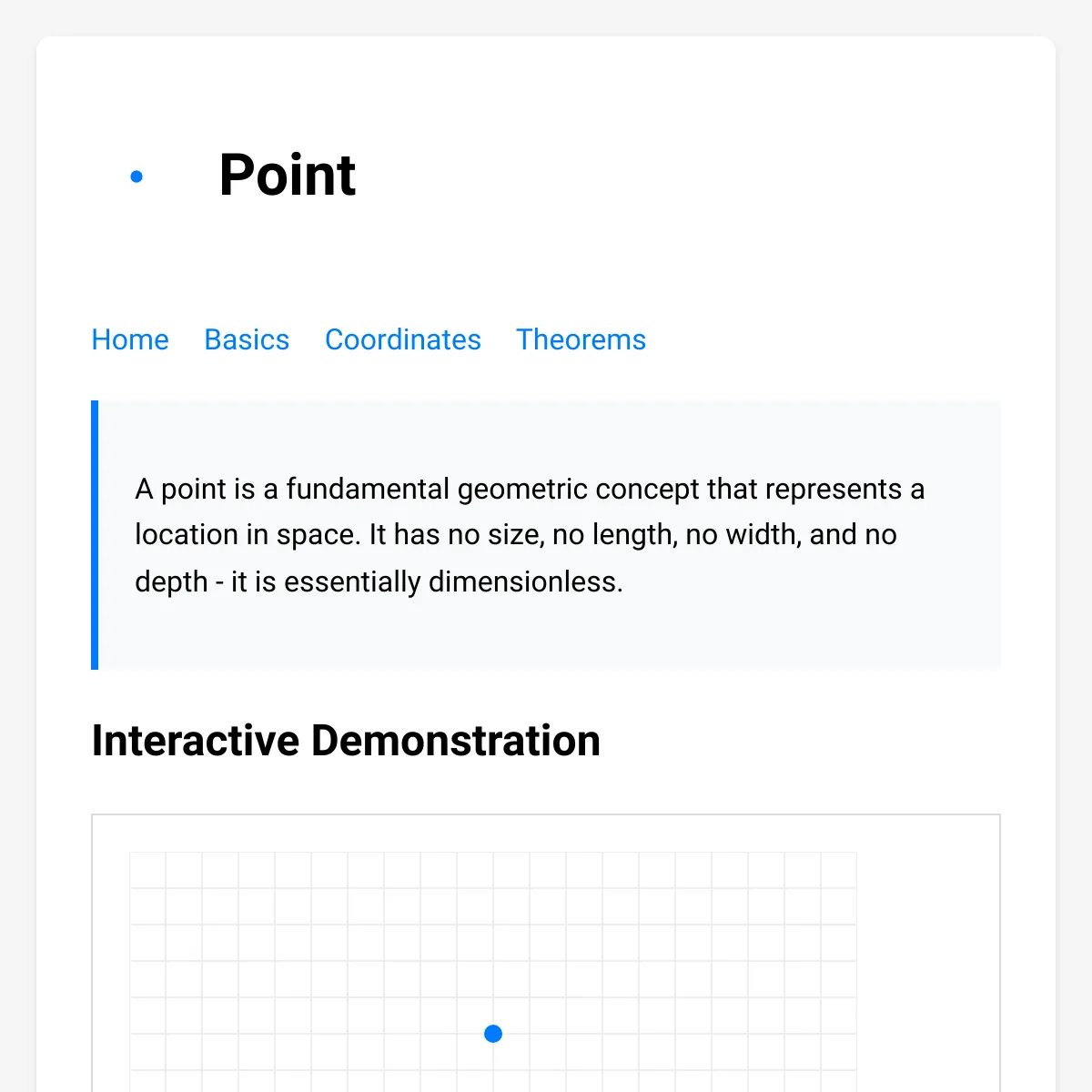 Point - GeometryWiki