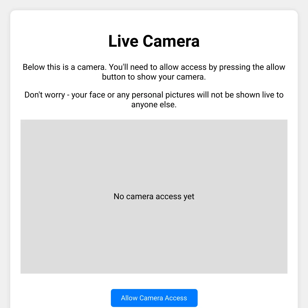 Live Camera