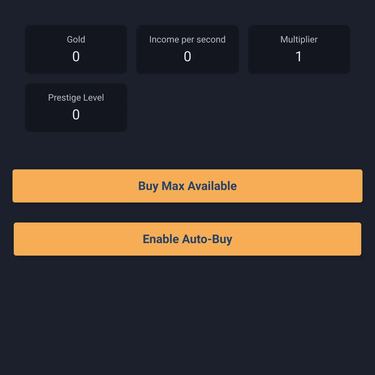 Idle Clicker Game