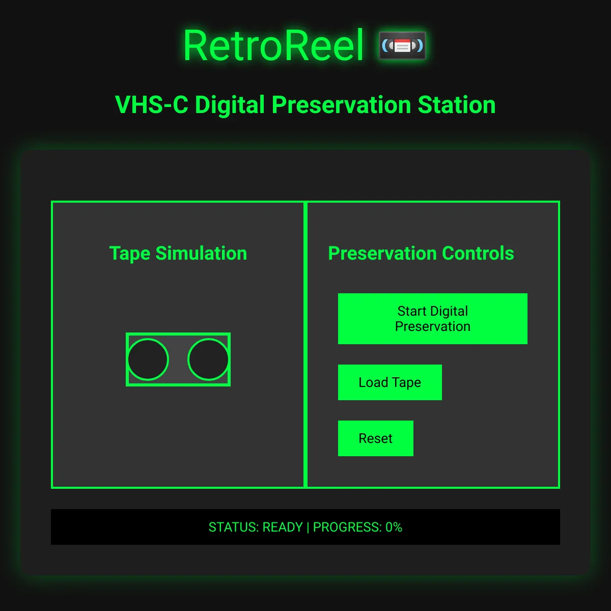 InfWeb - VHS-C Simulator Online Search