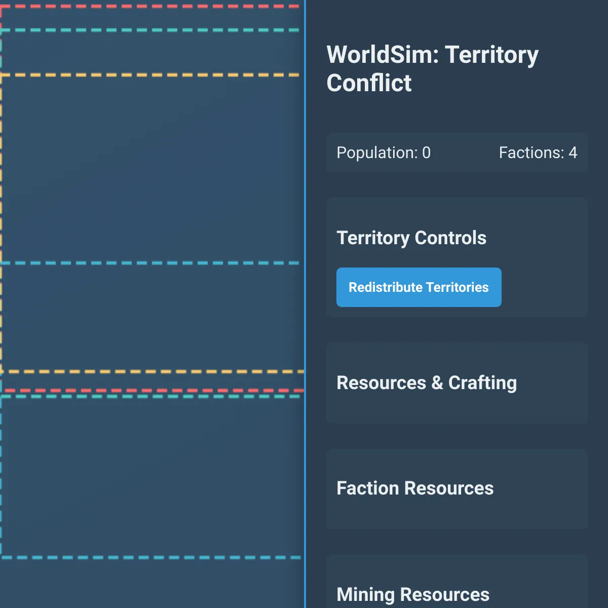 WorldSim: Emergent Population Simulator