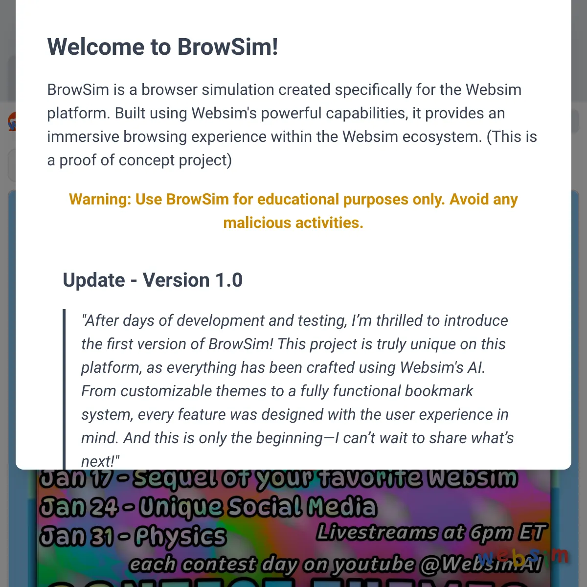 the project is loading