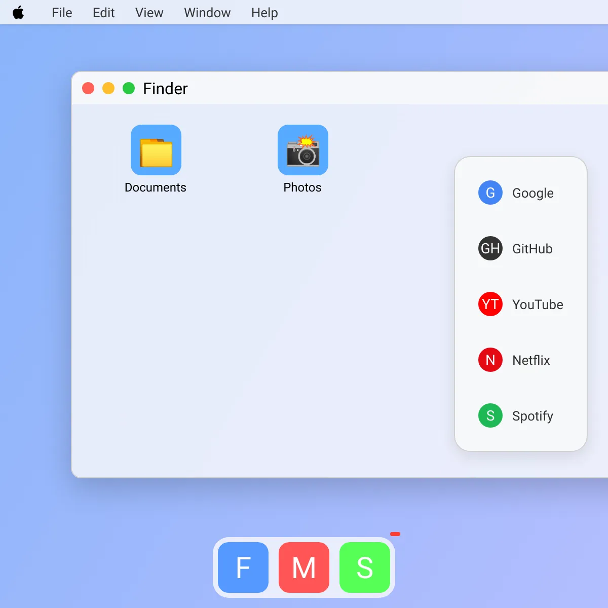 Interactive Desktop UI Simulation