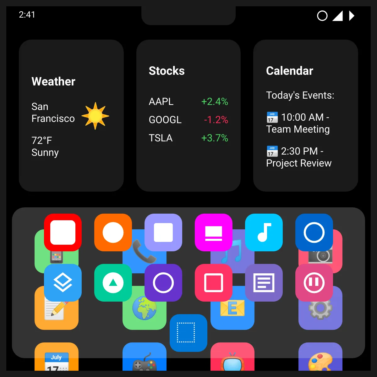 the project is loading