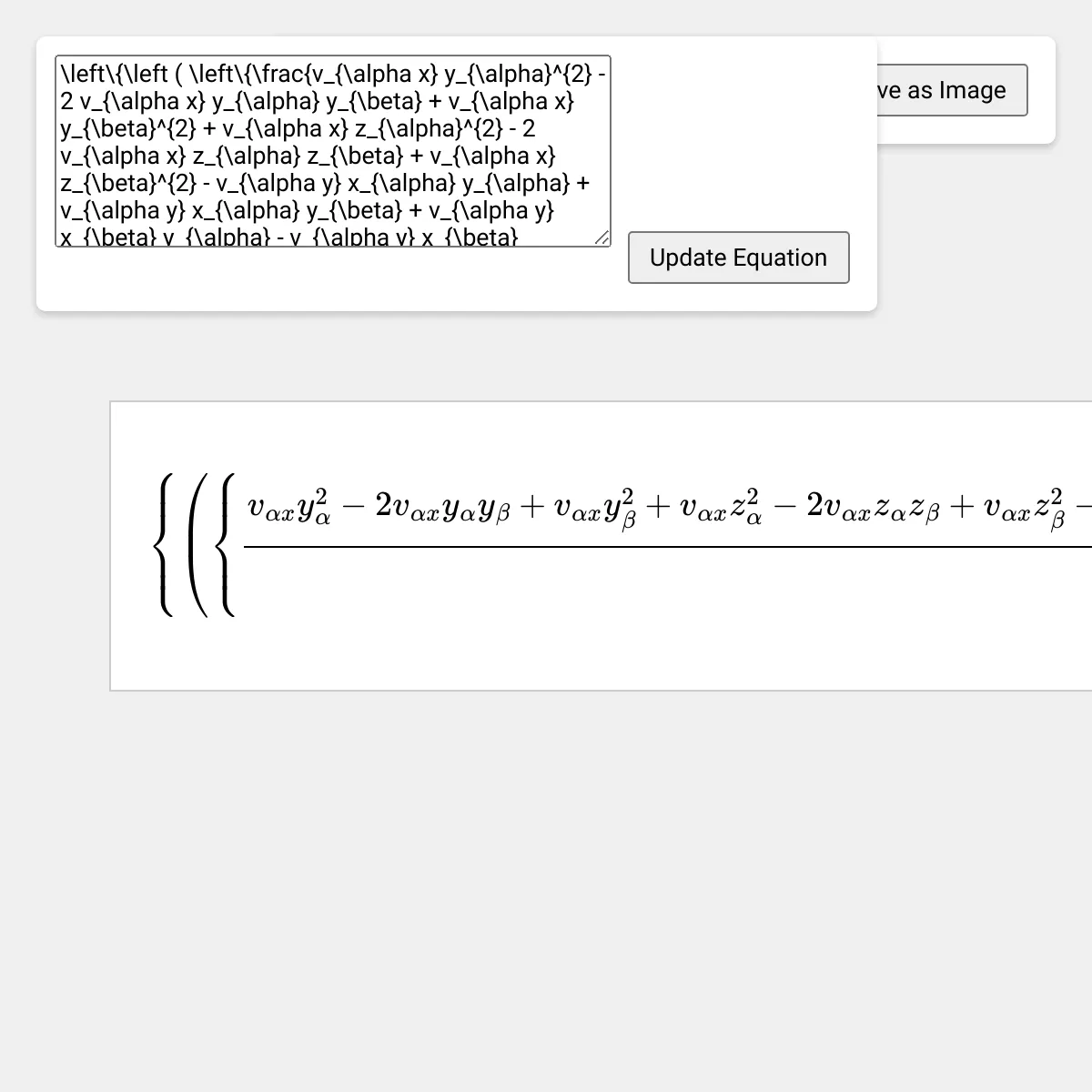 Mathematical Expression Viewer
