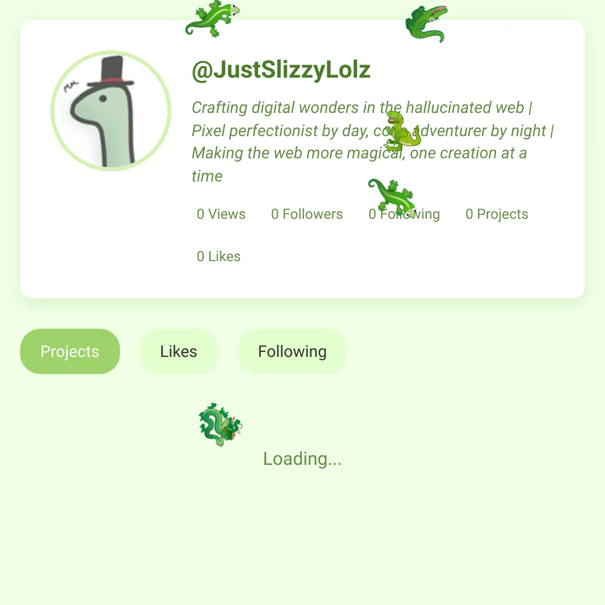 the project is loading