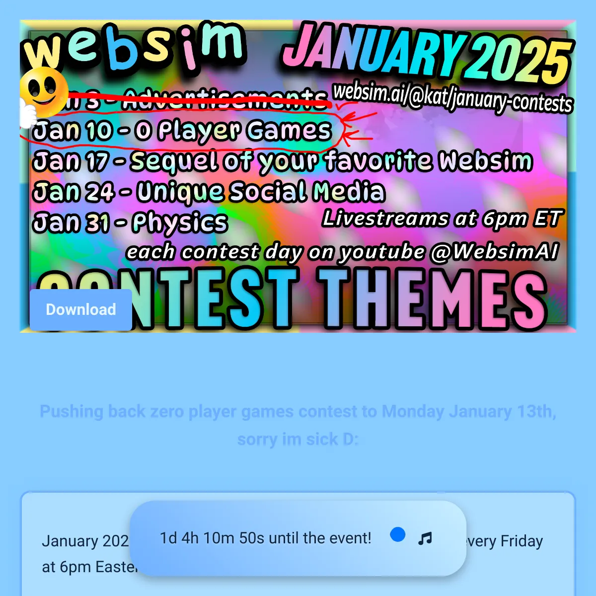 january contests! THIS WEEK: Unique Social Media!