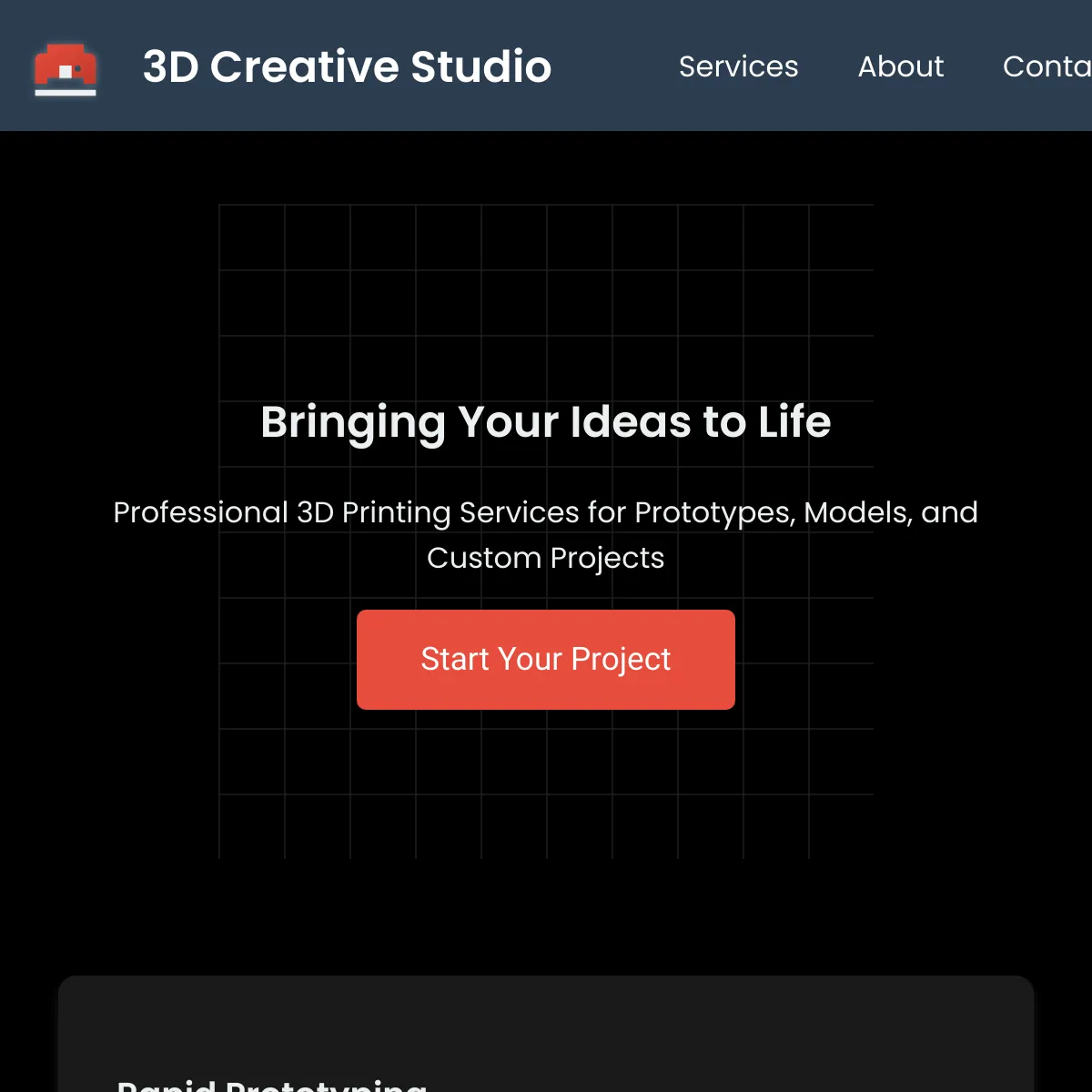 the project is loading