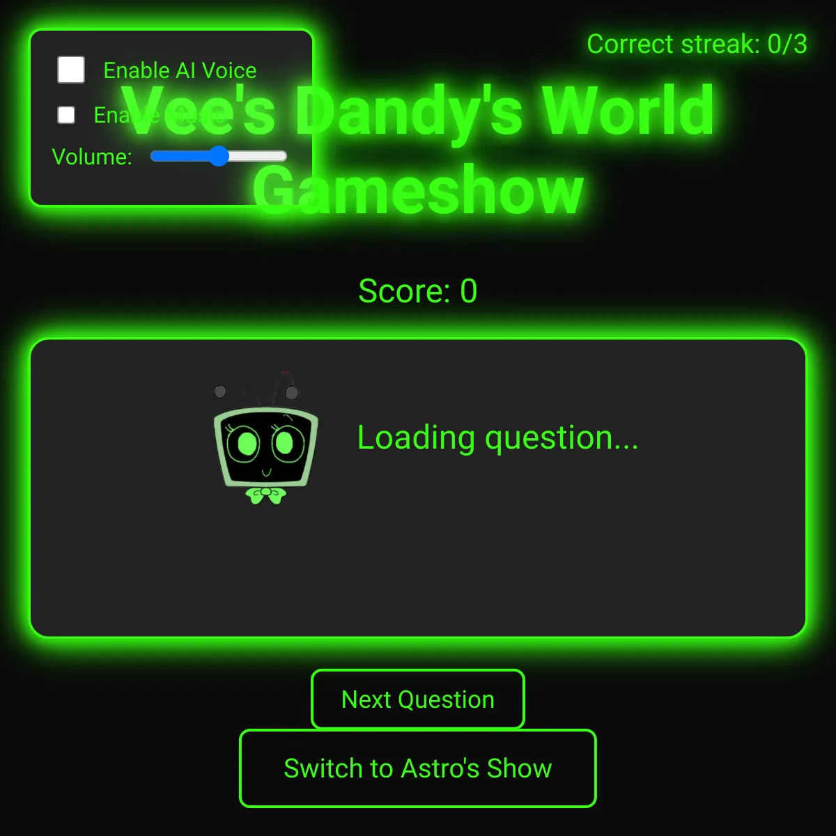 the project is loading